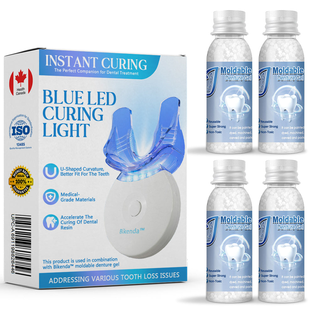 ✅Official Store | Bikenda™ Blue Light Curing Lamp And Dental Restoration Materials 🧑🏼⚕️Approved by Health Canada (For repairing missing teeth, broken teeth, and gaps between teeth) 🍁