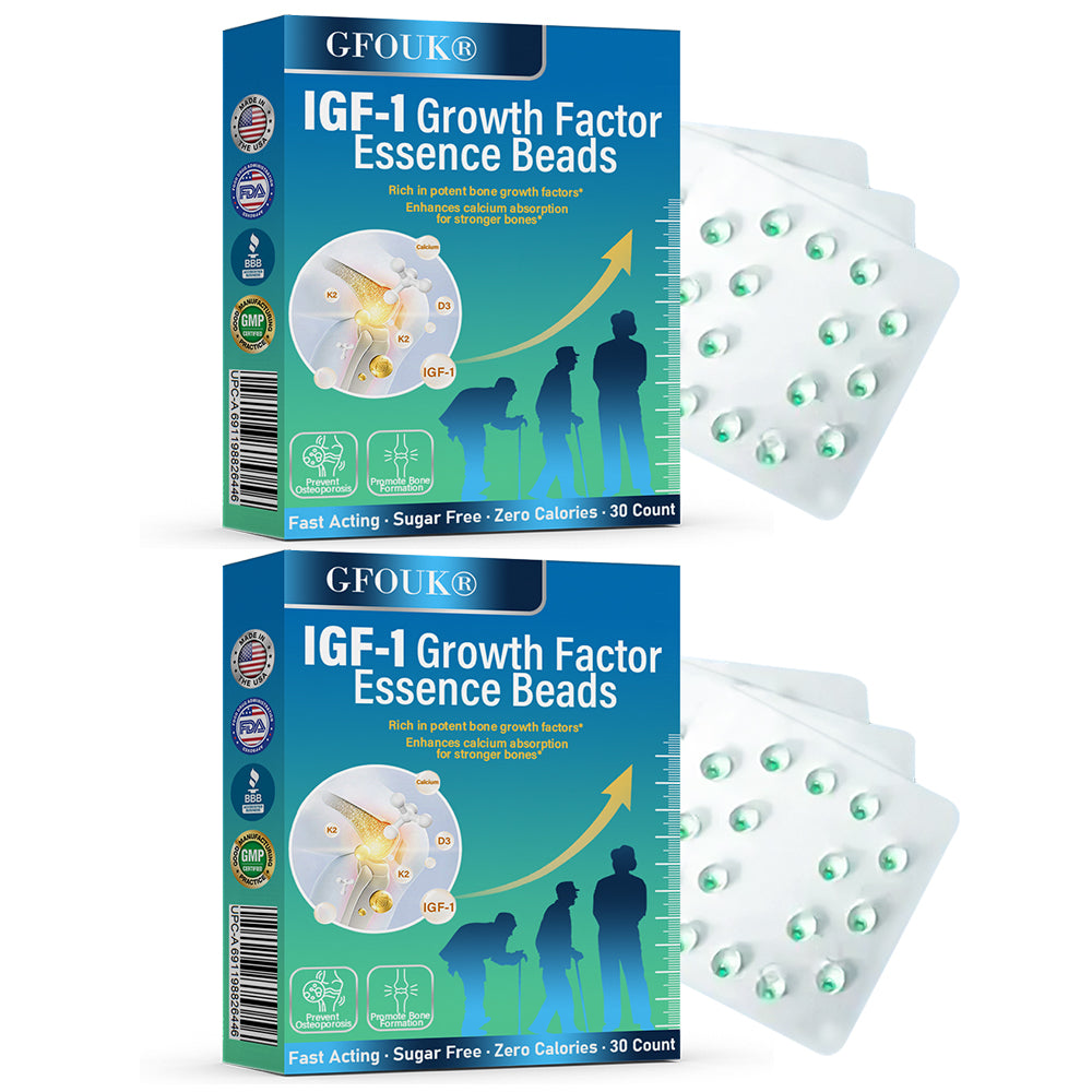 ✅GFOUK® IGF-1 Growth Factor Essence Beads – Supports Bone Growth, Osteoporosis Relief & Posture Correction🍀🍀