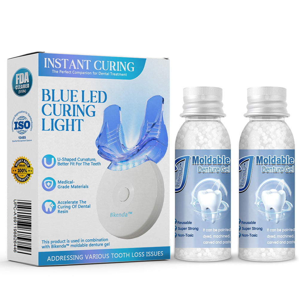 ✅Official Store | Bikenda™ Blue Light Curing Lamp And Dental Restoration Materials 🧑🏼⚕️FDA Approved (For repairing missing teeth, broken teeth, and gaps between teeth)