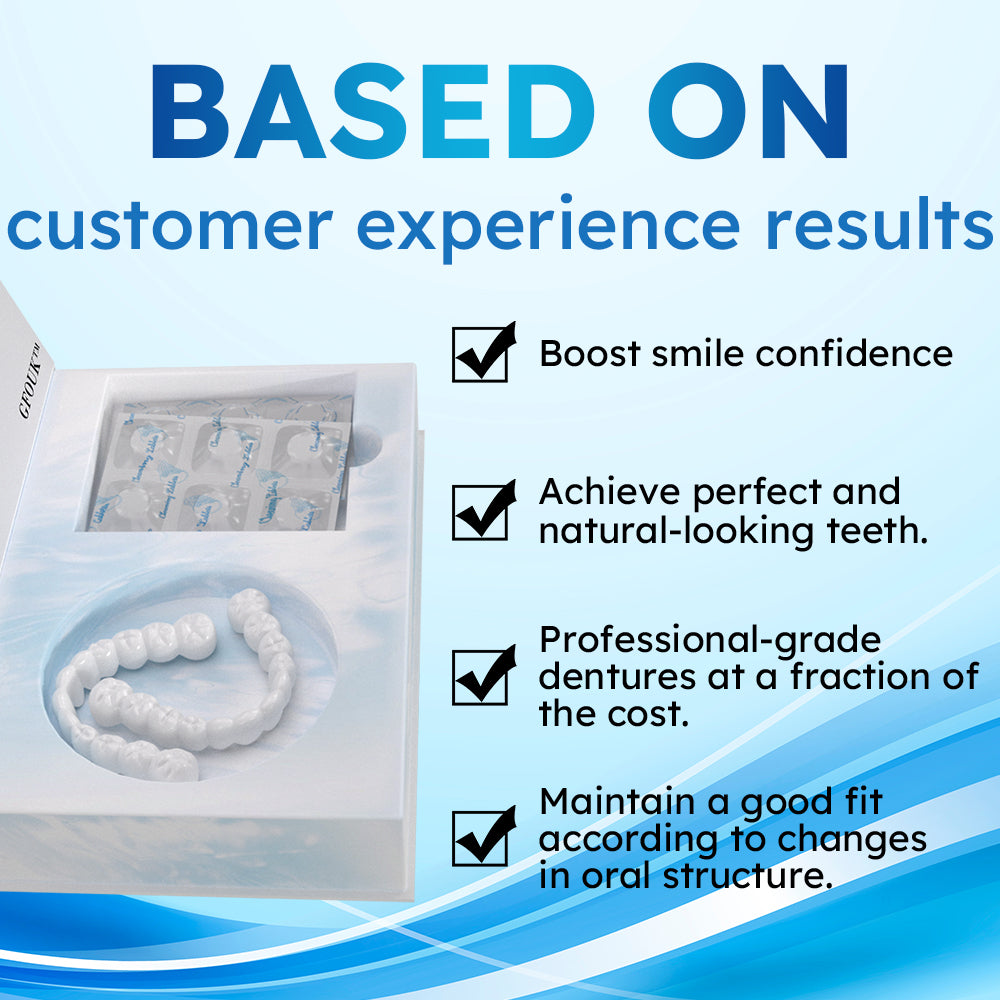 ✅Official Store | GFOUK™ Moldable Dentures and Dedicated Cleaning Tablets 🧑🏽⚕️Obtain American Dental Association (ADA) Certification