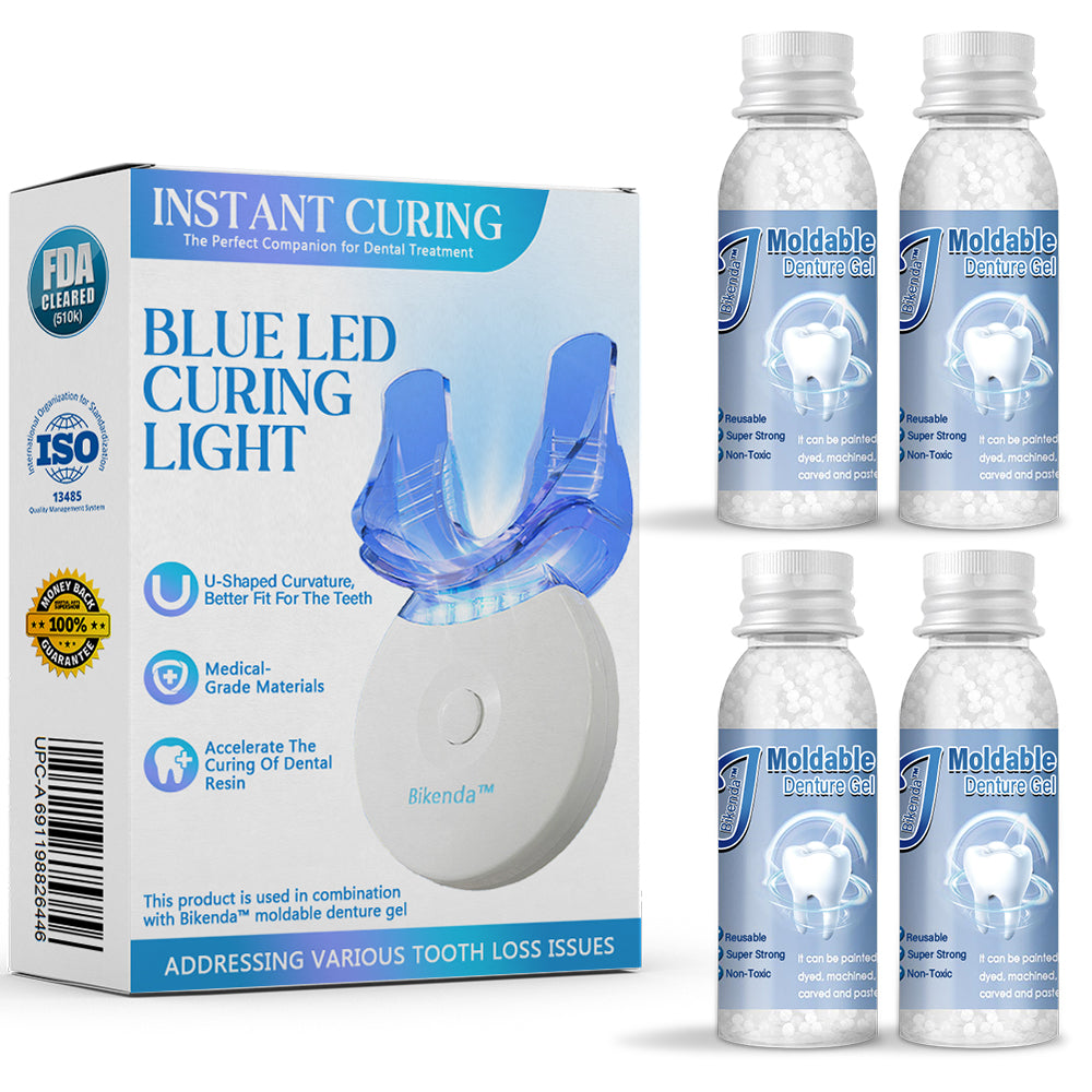 ✅Official Store | Bikenda™ Blue Light Curing Lamp And Dental Restoration Materials 🧑🏼⚕️FDA Approved (For repairing missing teeth, broken teeth, and gaps between teeth)