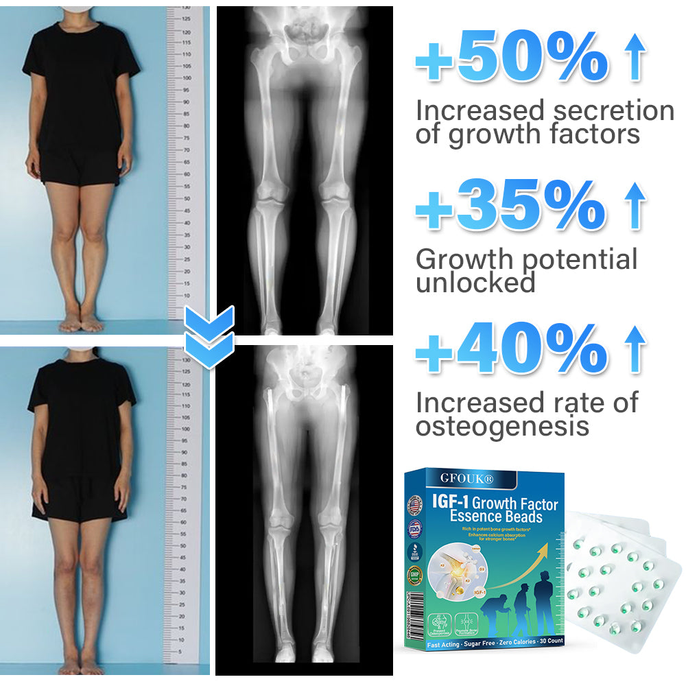 ✅GFOUK® IGF-1 Growth Factor Essence Beads – Supports Bone Growth, Osteoporosis Relief & Posture Correction🍀🍀