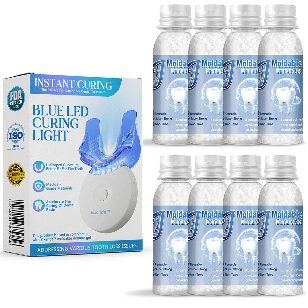 ✅Official Store | Bikenda™ Blue Light Curing Lamp And Dental Restoration Materials 🧑🏼⚕️FDA Approved (For repairing missing teeth, broken teeth, and gaps between teeth)