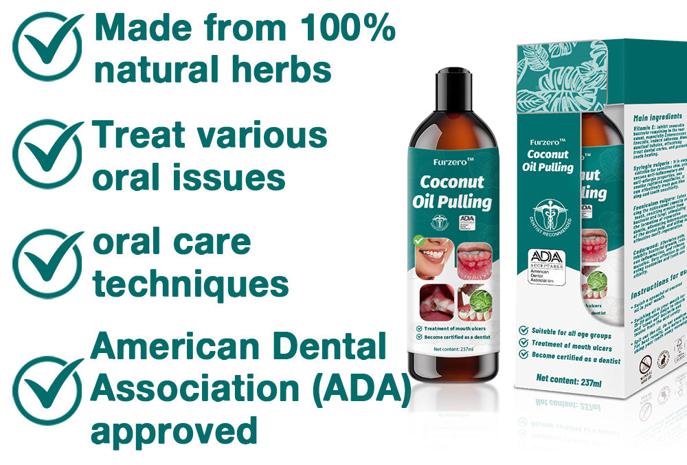 Furzero™ Coconut Oil Pulling (Treating oral ulcers, periodontitis)