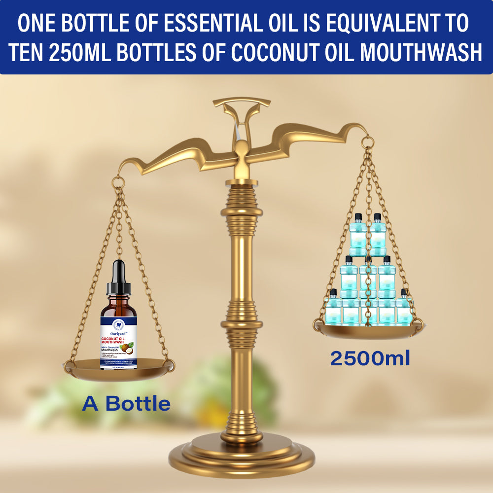 ✅Approved by Health Canada | Ourlyard™ Coconut oil mouthwash essential oil