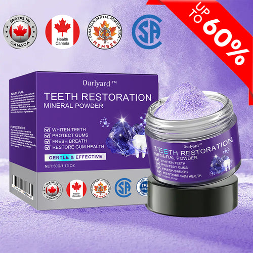 ✅Official Store | Ourlyard™ Teeth Restoration Mineral Powder 🧑🏽⚕️ Certified by the Canadian Dental Association (CDA) (Treats periodontitis and mouth ulcers, prevents tooth loss, and repairs gum recession)