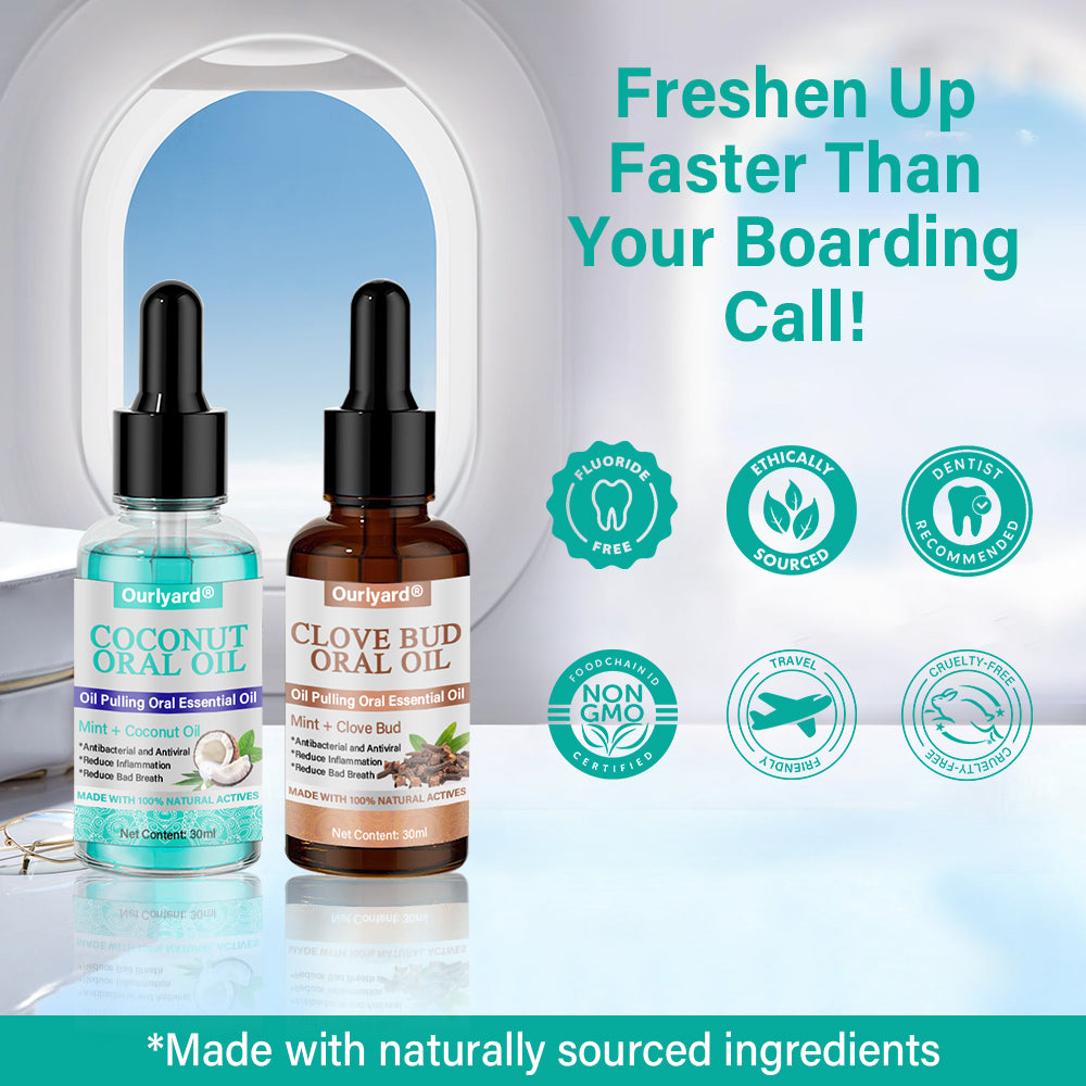 ✅Official Store |Ourlyard® Coconut & Clove Oil Pulling Mouth Oil🧑🏽‍⚕️Obtain American Dental Association (ADA) Certification