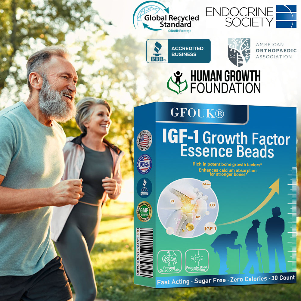 ✅GFOUK® IGF-1 Growth Factor Essence Beads – Supports Bone Growth, Osteoporosis Relief & Posture Correction🍀🍀
