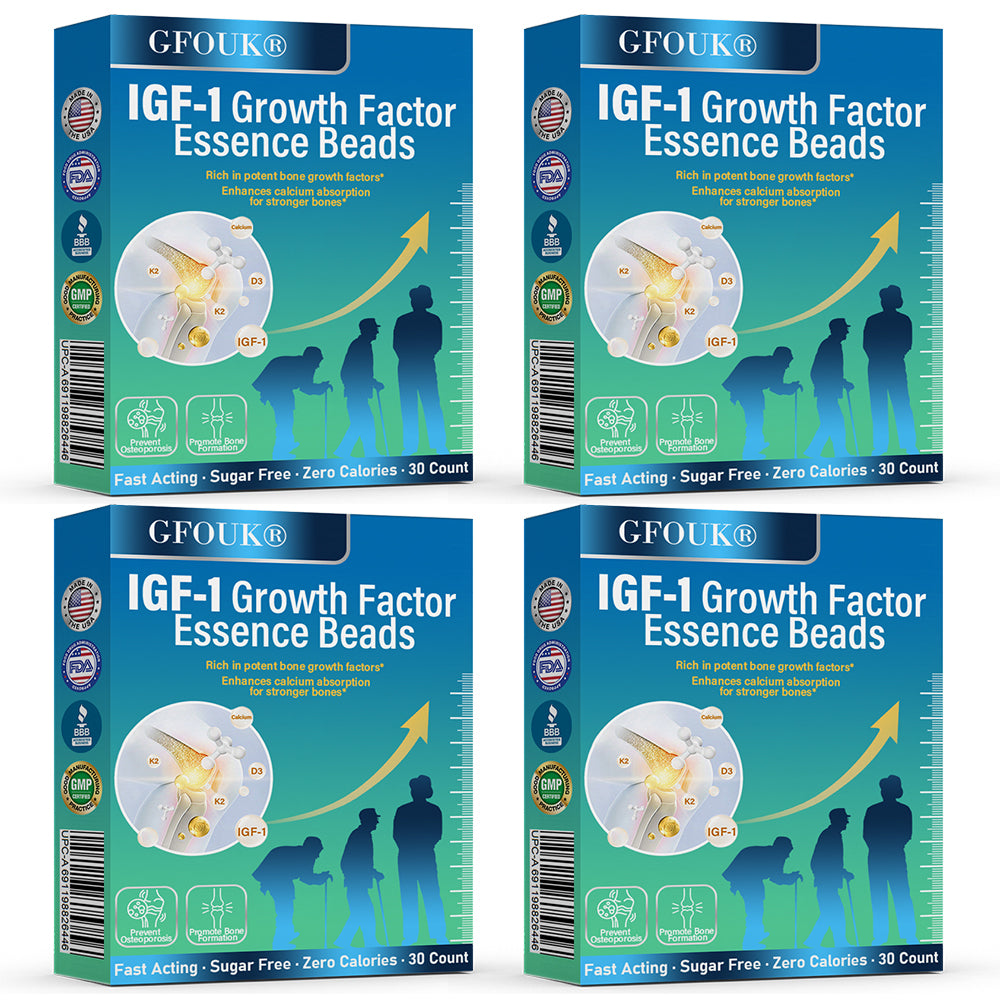 ✅GFOUK® IGF-1 Growth Factor Essence Beads – Supports Bone Growth, Osteoporosis Relief & Posture Correction🍀🍀