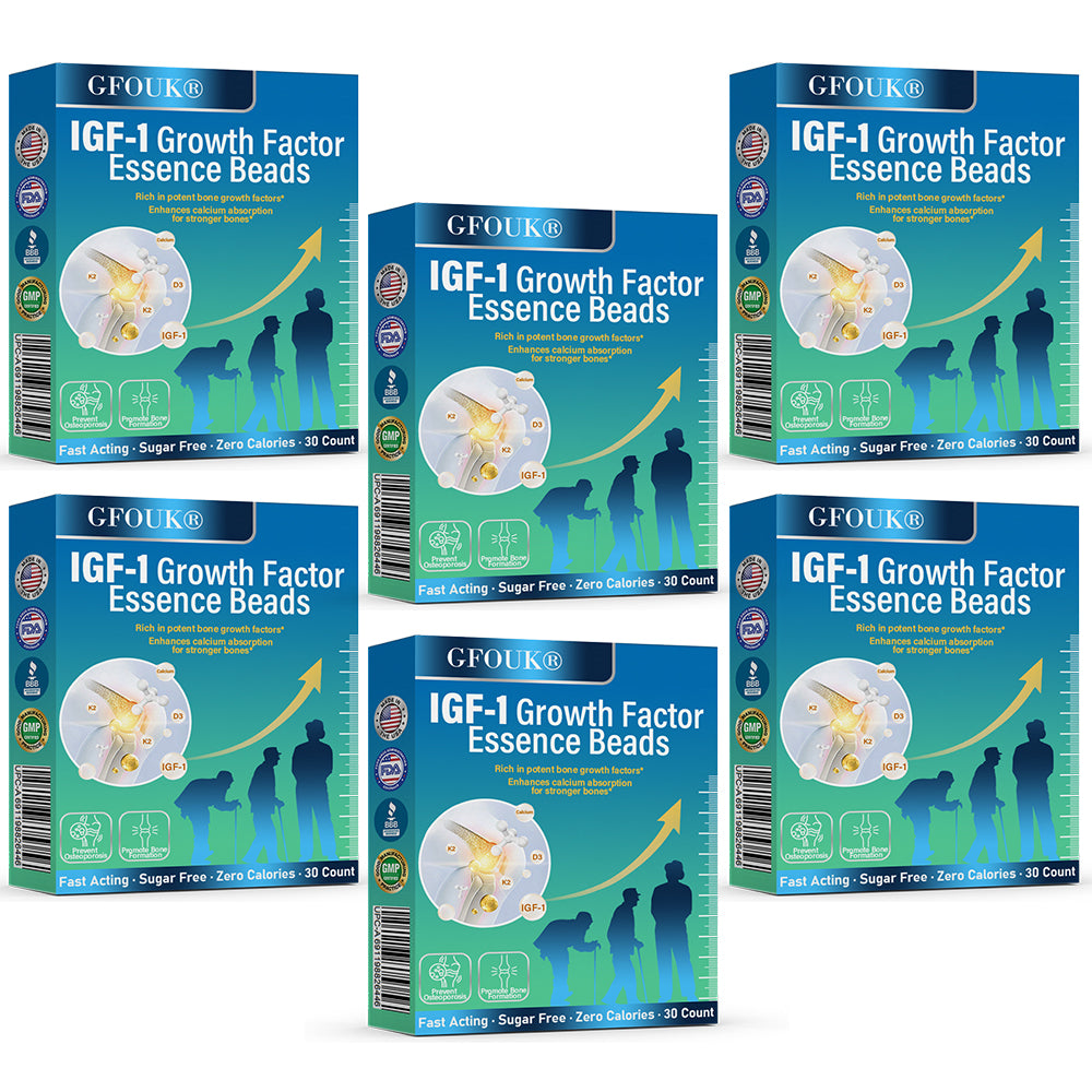✅GFOUK® IGF-1 Growth Factor Essence Beads – Supports Bone Growth, Osteoporosis Relief & Posture Correction🍀🍀