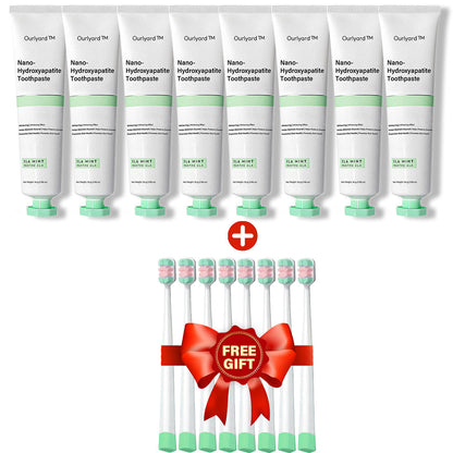 ✅Official Store | Ourlyard™ Fluoride-Free Nano Hydroxyapatite Toothpaste 🧑🏽‍⚕️Obtain American Dental Association (ADA) Certification(Helps remineralize teeth, repair cavities, treat periodontitis and mouth ulcers, and restore gum recession)
